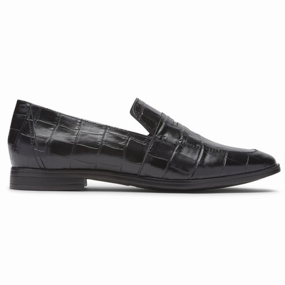 Rockport Perpetua Penny Mokassins Damen Schwarz EPL-263980